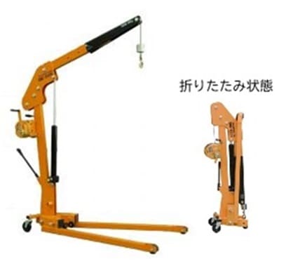 1000kg巻上ウインチ付マルチクレーン