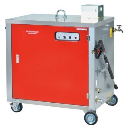 46kgf/㎝2業務用温水高圧洗浄機100V灯油