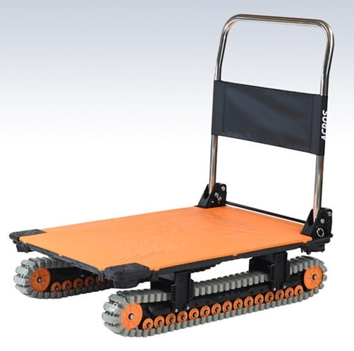 フットスタンド付手押しクローラ台車(アクロス)