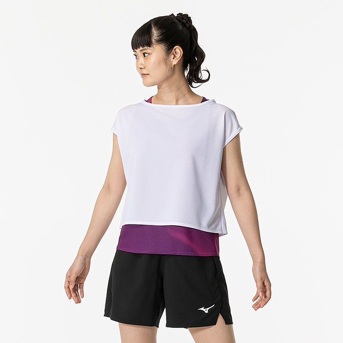 62JAB208 レディースゲームシャツ（硬式テニスゲームウェア） | ミズノ
