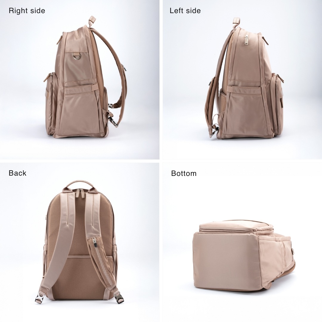 人気☆YSTYLE☆魔法の収納☆バックパック☆リュック☆定価49,500円☆美品 Y-STYLE 魔法の収納 バックパック 【ブラック／ピンクベージュ