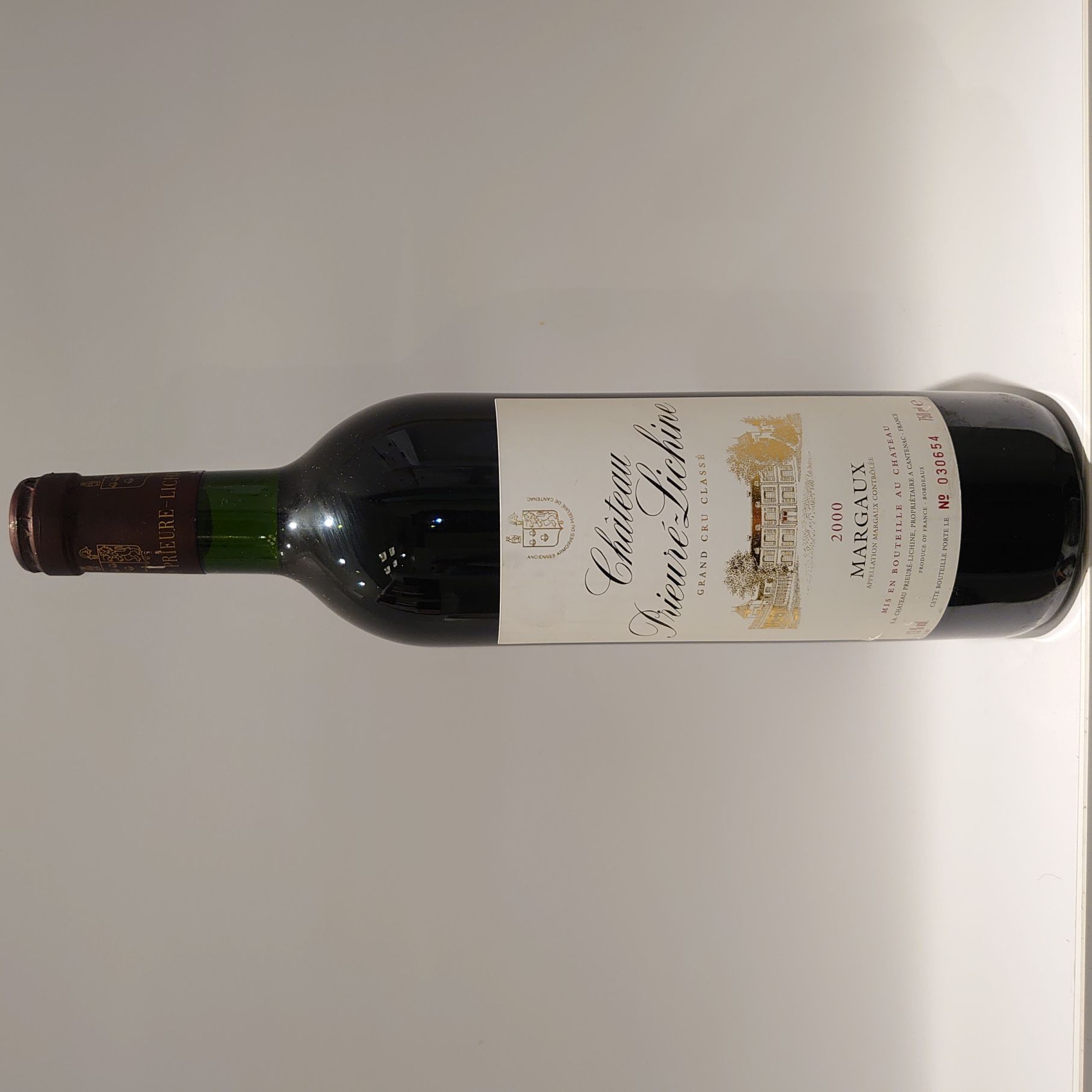 2000　シャトー・プリューレ・リシーヌ（格付４級）