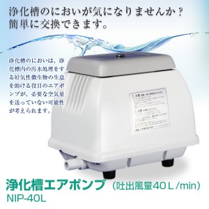 日本電興 NIP-60L エアーポンプ 100V 60L/min 日本電興 電磁式エアーポンプ 60L NIP-60L : くらしのeショップ
