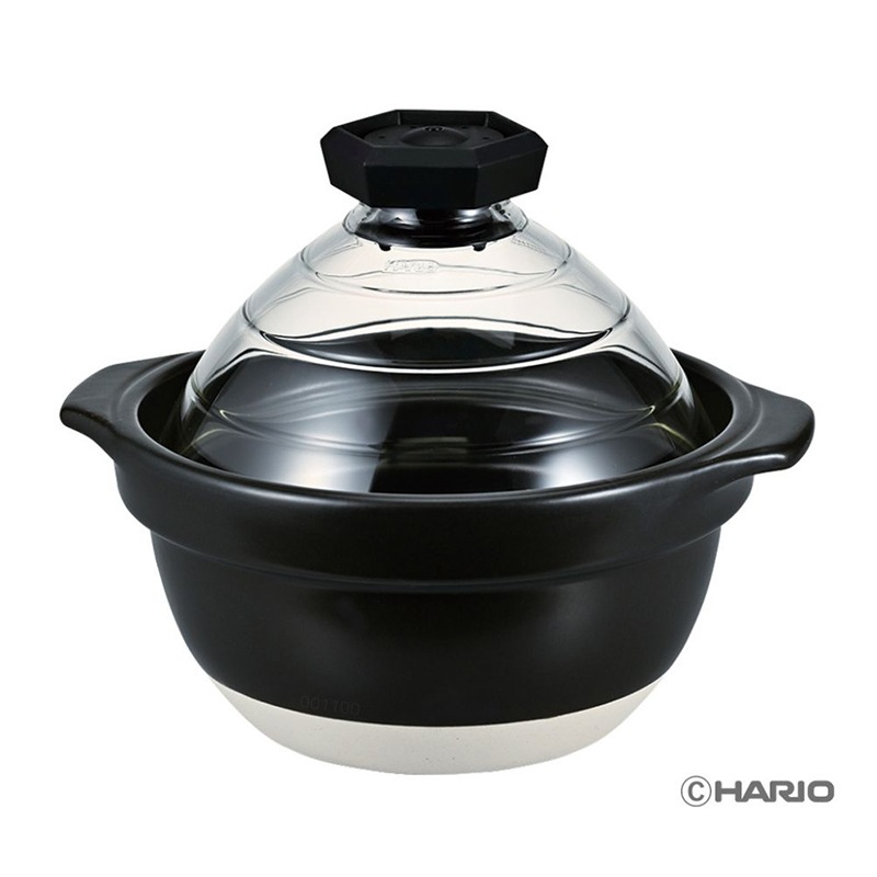 ユアサプライムス.com｜ハリオ フタがガラスのご飯釜 2～3合 GNR-200