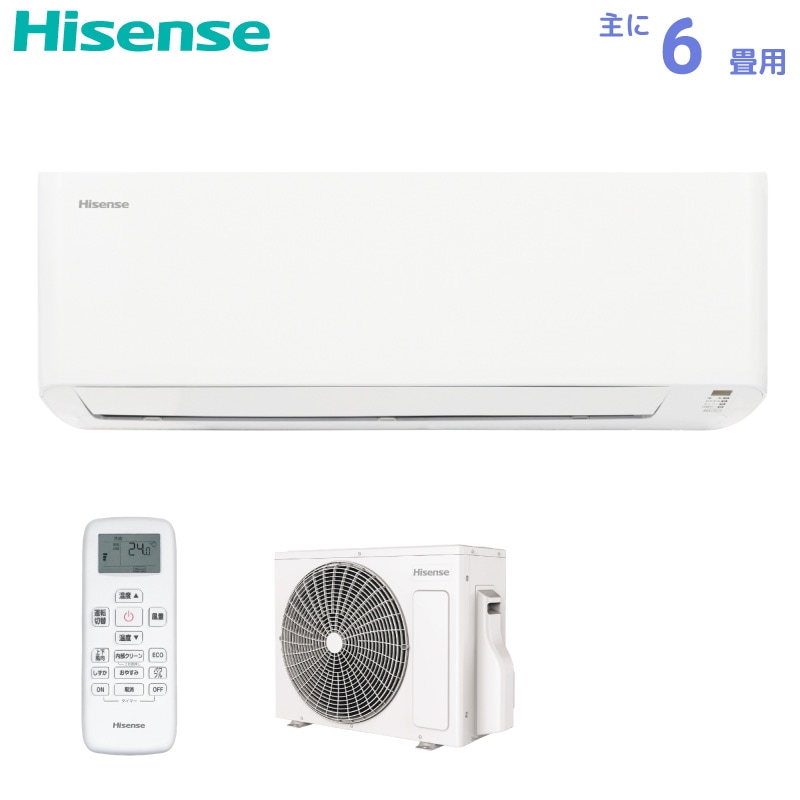 �ϥ����� �롼�२������ ��� 6�� HA-J22S-W 2.2kW �ۥ磻�� ñ��100V ����դ��������̤Ǥ� Hisense