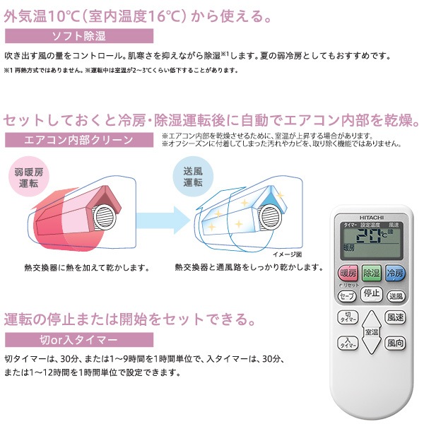 Ω HITACHI 롼२ RAS-AJ25N(W) 򤯤ޤ AJ꡼  8 2.5kw ۥ磻 ñ100V դ̤Ǥ RASAJ25NW