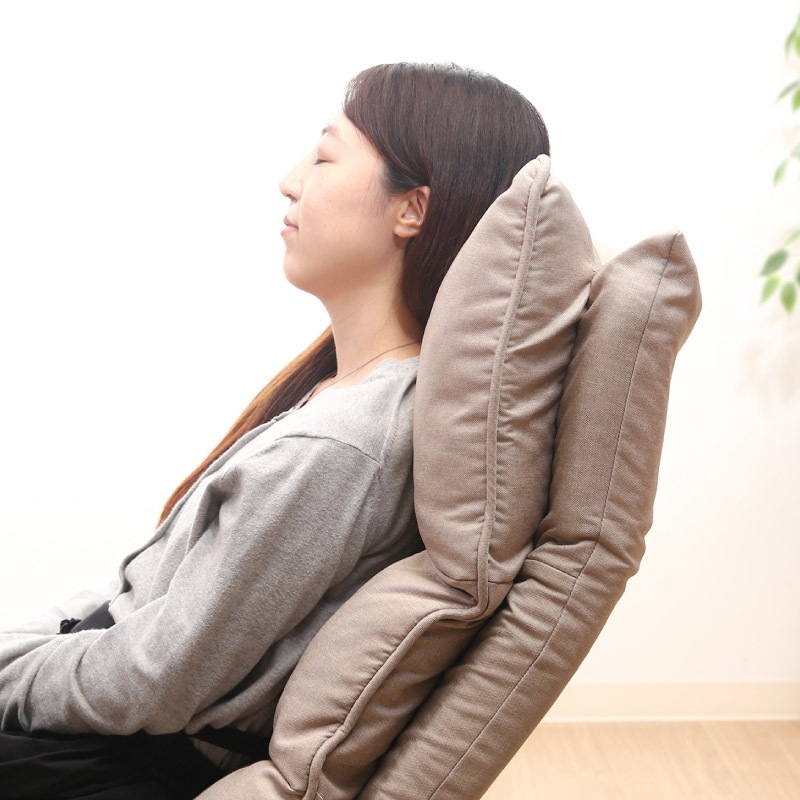 北欧風 リビングチェア L 肘付き ベージュ 無垢 おしゃれ 座面