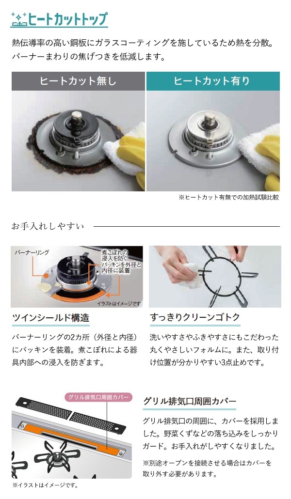 ユアサプライムス.com｜パロマ ビルトインコンロ リプラ 75cm ティアラ