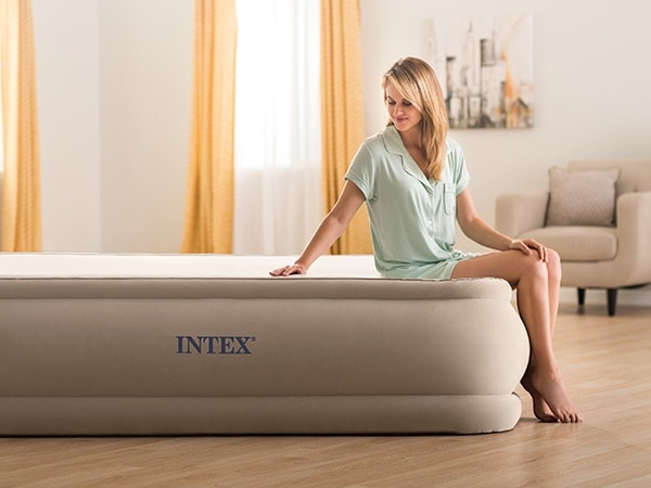 INTEX ٥å ޥå 64477JB 󥵥 ưݥ¢ THERMALUX AIRBED Microcell 3ع¤ ꡼Хåդ ƥå