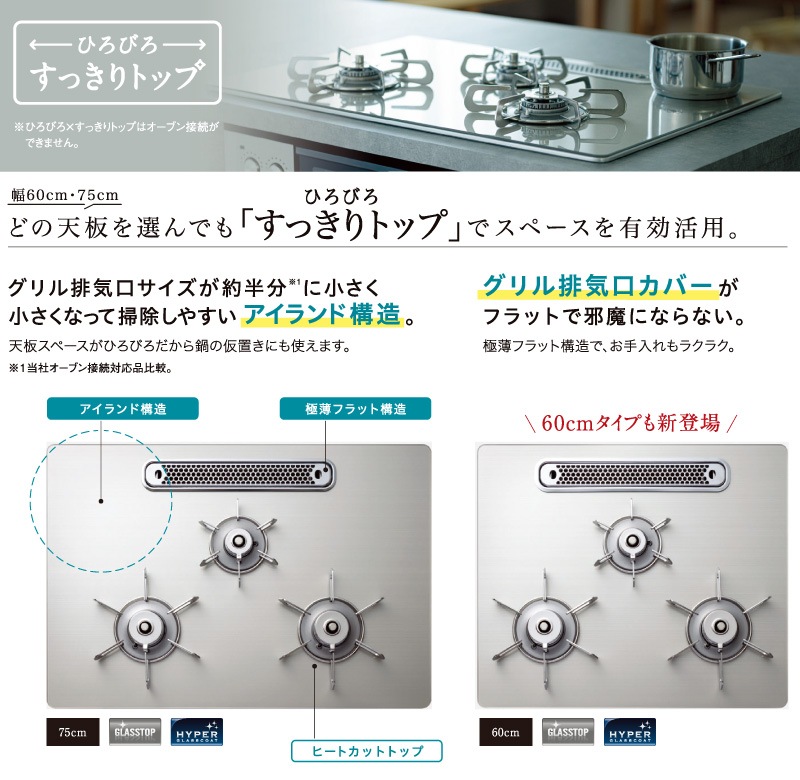 ユアサプライムス.com｜パロマ ビルトインコンロ フェイシス 60cm