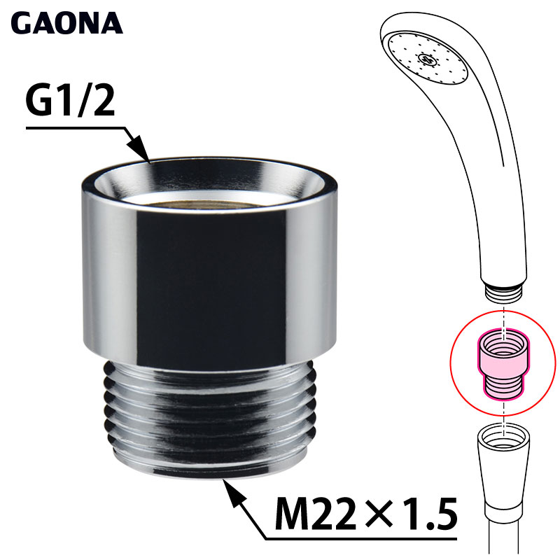 GAONA ������ �����ۡ����ѥ����ץ��� ���ʥ����� ���������INAX�Х�󥹳��� ��1/2�ͥ� �����إå� M22��1.5�ͥ� �ۡ��� GA-FW003 ������