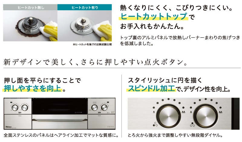 ユアサプライムス.com｜パロマ ビルトインコンロ フェイシス 75cm