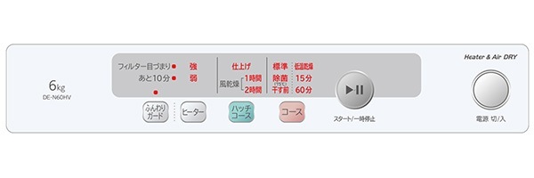 ユアサプライムス.com｜日立 衣類乾燥機 DE-N60HV ピュアホワイト 乾燥