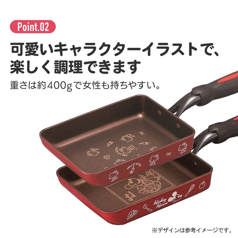 ユアサプライムス.com｜エッグパン ミッキー AEEP3-343100 フライパン