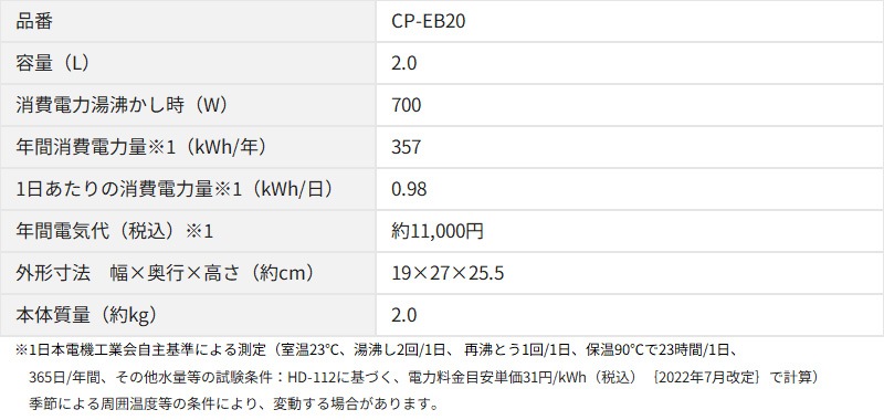 �ݰ��ޥۡ��ӥ� �ޥ�����ʨ�Ȥ� ��ư�ݥå� CP-EB20 �ŵ��ݥå� 2.0L ����ѥ��� �ʥ��ڡ��� ��ư���� �ݲ����� ���ե��ɥ�å׵��� ��ʲ���ɻ� ž����ϳ���ɻ� ZOJIRUSHI