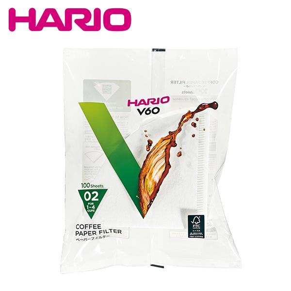 HARIO ϥꥪVCF-02-100W  14ѡ100 (02)  V60ѥڡѡե륿ɺ02