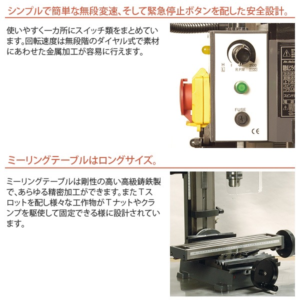 Mr.Meister ミスターマイスター 卓上フライス盤 LittleMilling9 60700 ミニフライス盤 リトルミーリング9 工作機械 代引不可-ユアサプライムス.com