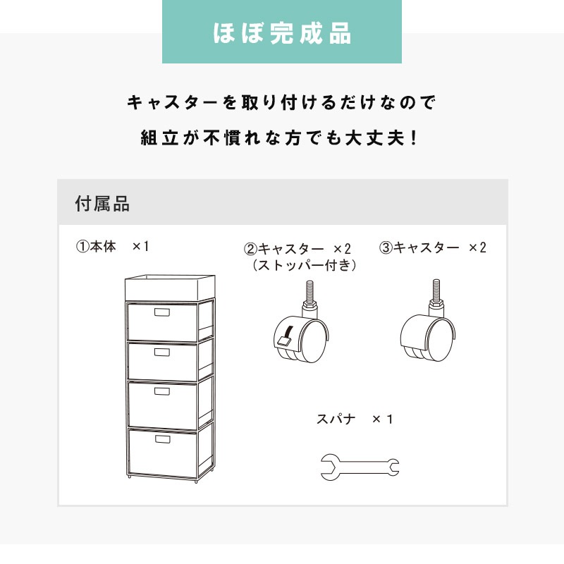 ユアサプライムス.com｜ランドリーチェスト 洗面収納 5段 幅40.5cm