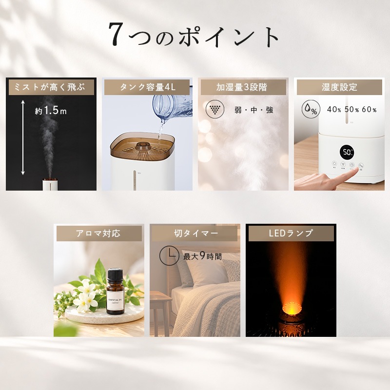 ユアサプライムス.com｜ユアサプライムス 超音波式加湿器 上部給水