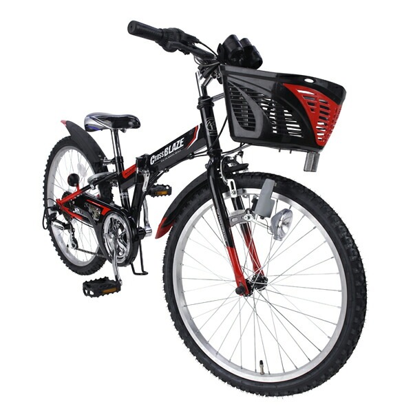 【値引8500円】自転車 子供 折り畳み MTB 22インチ 6段　黒M822F 値引8500円】自転車 子供 折り畳み MTB 22インチ 6段 黒M822F