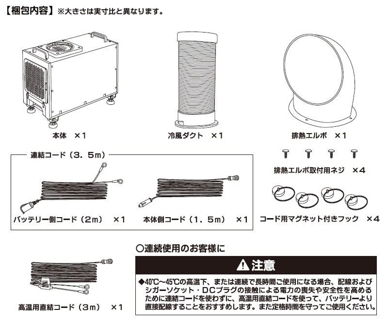 ユアサプライムス.com｜ナカトミ 小型DCクーラー (DC12V/24V/36V/48V