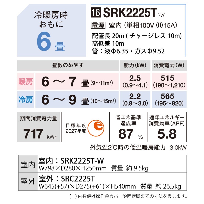 ユアサプライムス.com｜三菱重工 ルームエアコン 主に 6畳用