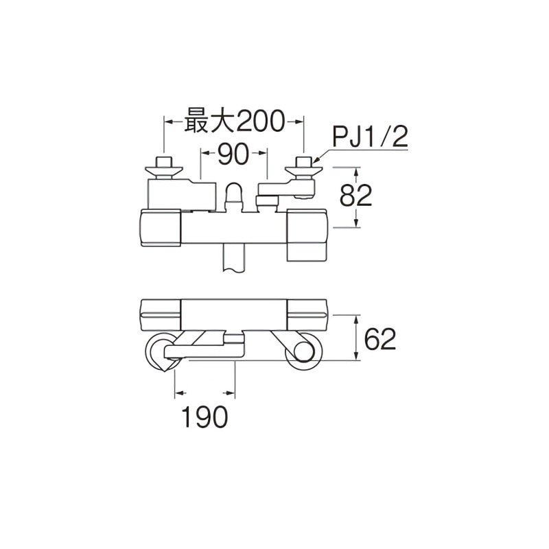 ユアサプライムス.com｜SANEI サーモシャワー混合栓 SK18C-T5L19 浴室