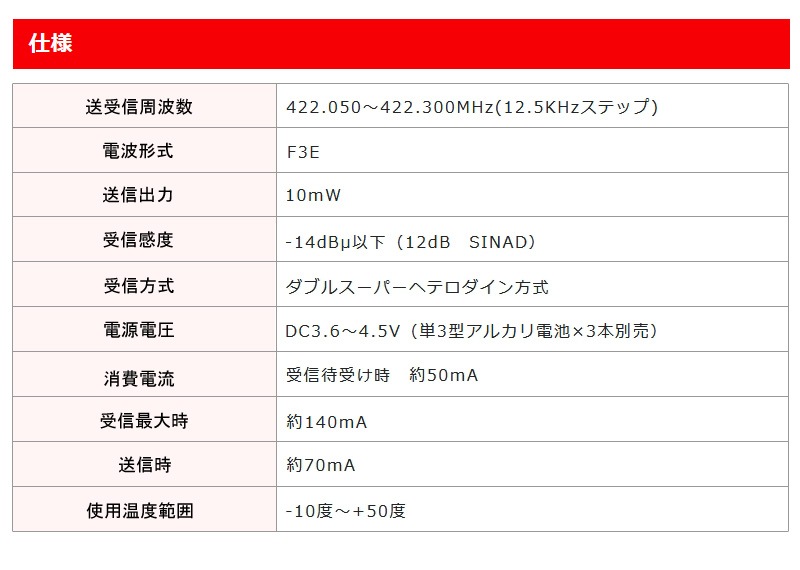ユアサプライムス.com｜FRC 特定小電力トランシーバー2台SET ET-20X
