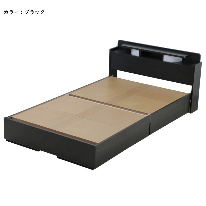 ユアサプライムス.com｜ベッド ダブル マットレス付き 日本製フレーム