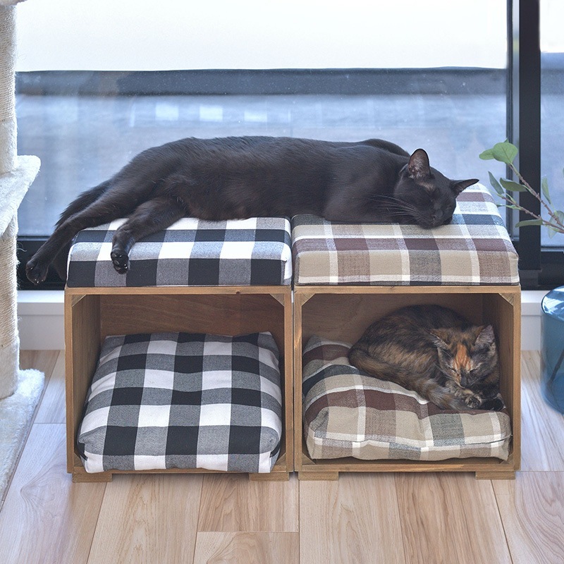 ペットスツール ペット用椅子 小型犬 猫 クッション付 かわいい 腰掛 天然木 ペットスツール ペット用椅子 小型犬 猫 クッション付 かわいい