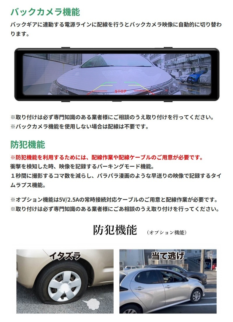 PAPAGO �ǥ����륤��ʡ��ߥ顼���ɥ饤�֥쥳������ GSDME01-64GB ���ѥ졼�ȼ� ����2����� �ե�HD ���� �ɿ�ꥢ����� GPS HDR��� �ɥ�쥳 ����Բ�