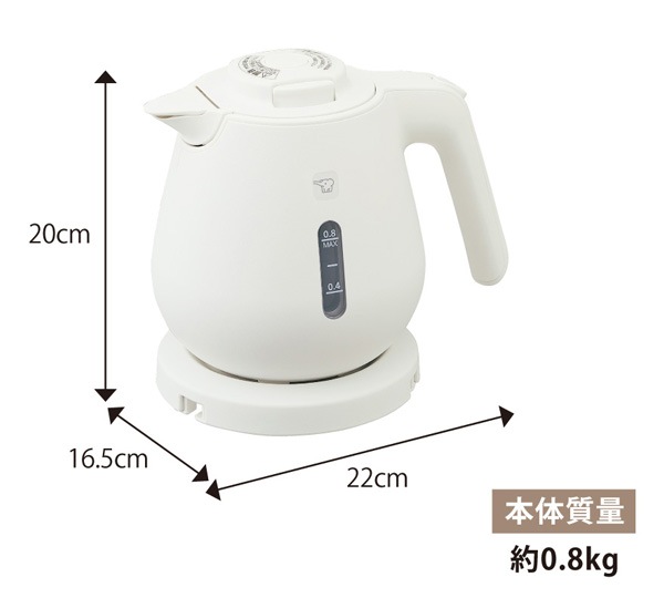 �ݰ��ޥۡ��ӥ� �ŵ����ȥ� CK-DB08-WA �ۥ磻�� �ŵ��ݥå� 800ml ��ʨ�������ȥ� ������� ��ʨ�����ݥå� �������ۤ���֥��å� ž�������ɻ� ��ʲ���ɻ� ���������� ��ư�Ÿ����� ������Ź�¤��ZOJIRUSHI��