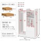 ���ɥ����å� �ϥ󥬡� ���㥹���� ���Ф���Ǽ 2���Ѥˤ� ��ӥ󥰥�å� ��ê �Ҷ����� �ʥ����� ���졼 �ۥ磻�ȥ����å��� ��Ω�� ����Բ�