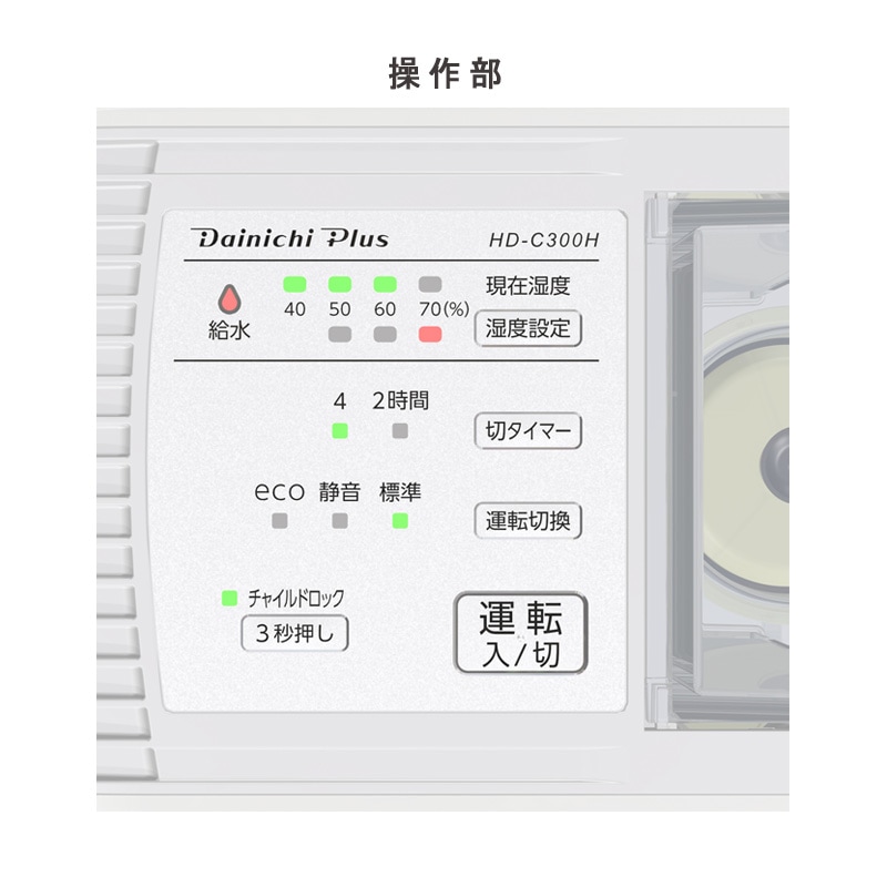 Dainichi Plus HD-300F(W) WHITE　新品　未使用 楽天市場】ダイニチ 加湿器 hd-300f（カラーホワイト）の通販
