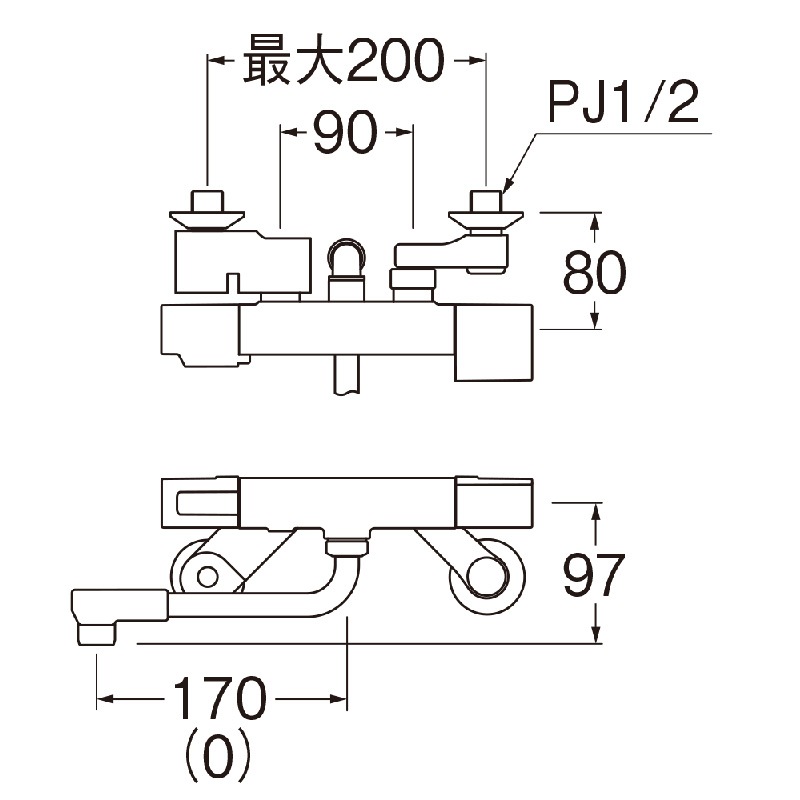 ユアサプライムス.com｜SANEI サーモシャワー混合栓 SK1811CK 寒冷地