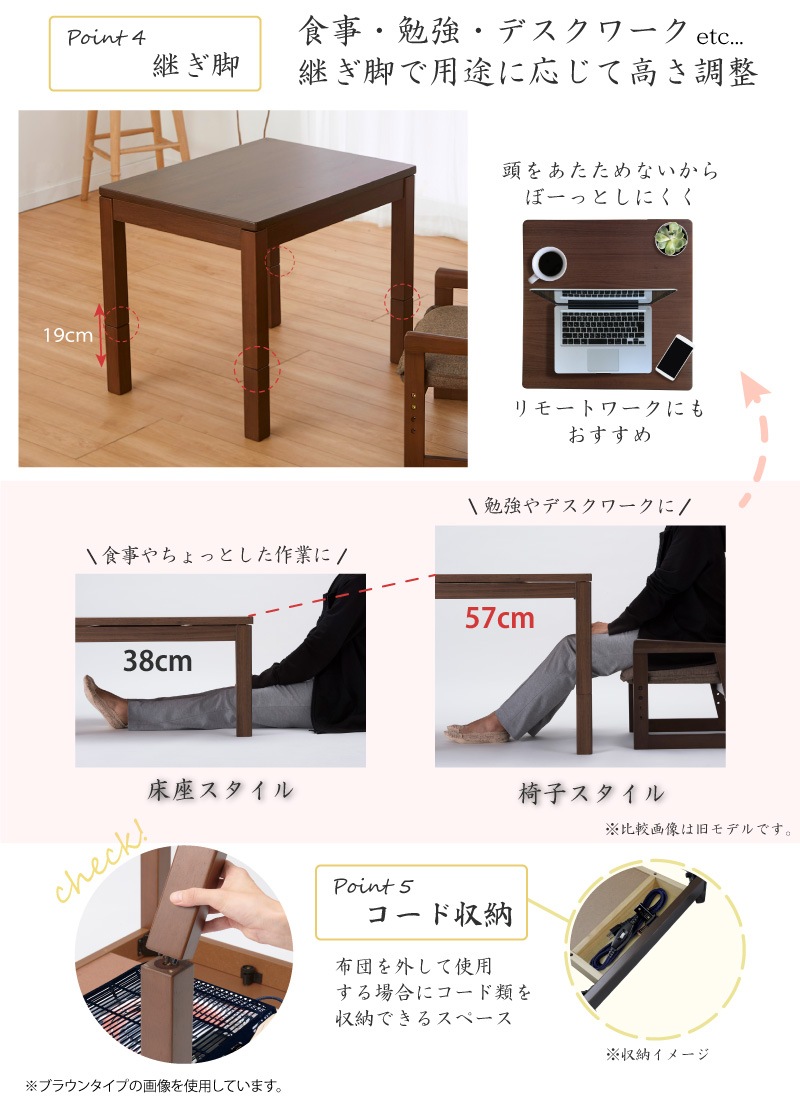 【アウトレット】ユアサプライムス おひとり様用デスク なごみ こたつ3点セット アウトレット】ユアサプライムス おひとり様用デスク なごみ こたつ3点