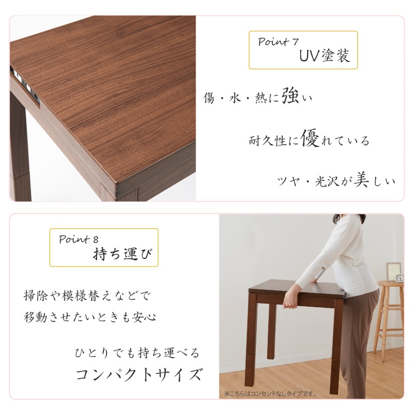 ユアサプライムス.com｜USBポート付コタツ3点セット なごみ [69