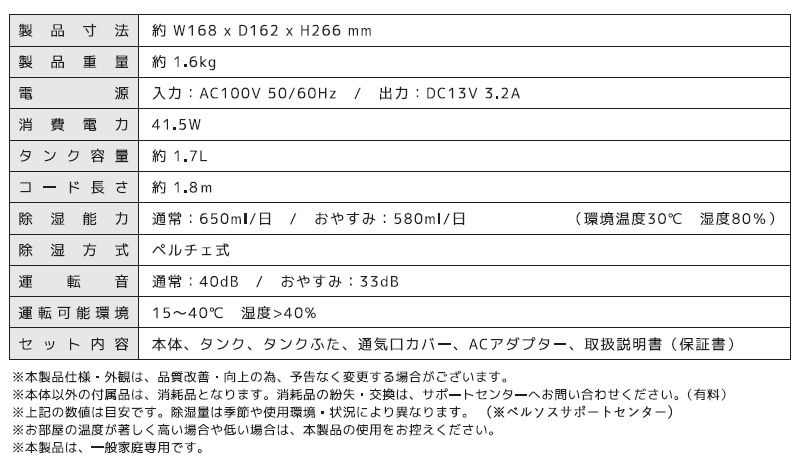 �٥륽�� �ڥ������ ������ ��������1700ml VS-580 ���� ��� ����ѥ��� ������ �����к� �߱��к� 7���饤�� �������ư��� ���ե����ޡ� ���٤ߥ⡼�ɵ�ǽ���