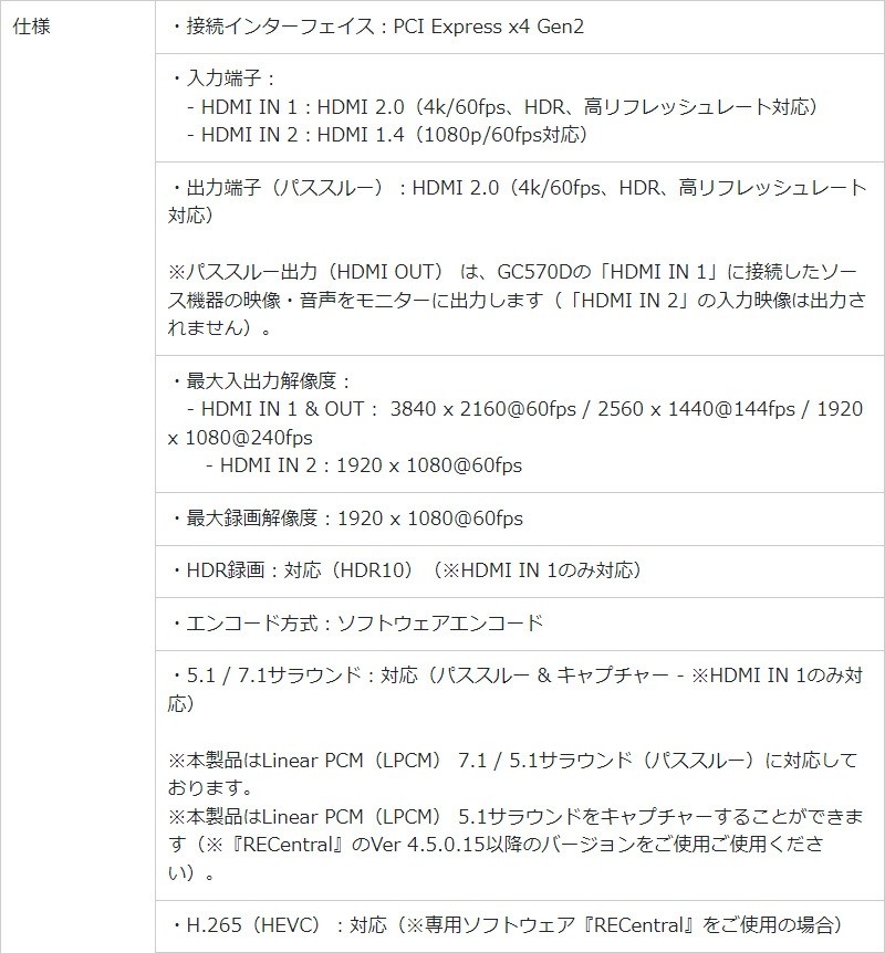 AVerMedia Сǥ PC¢ ӥǥץ㡼ܡ GC570D Live Gamer DUO ७ץ㡼 HDRϿ衡4Kѥ롼 ۿ Ͽ 
