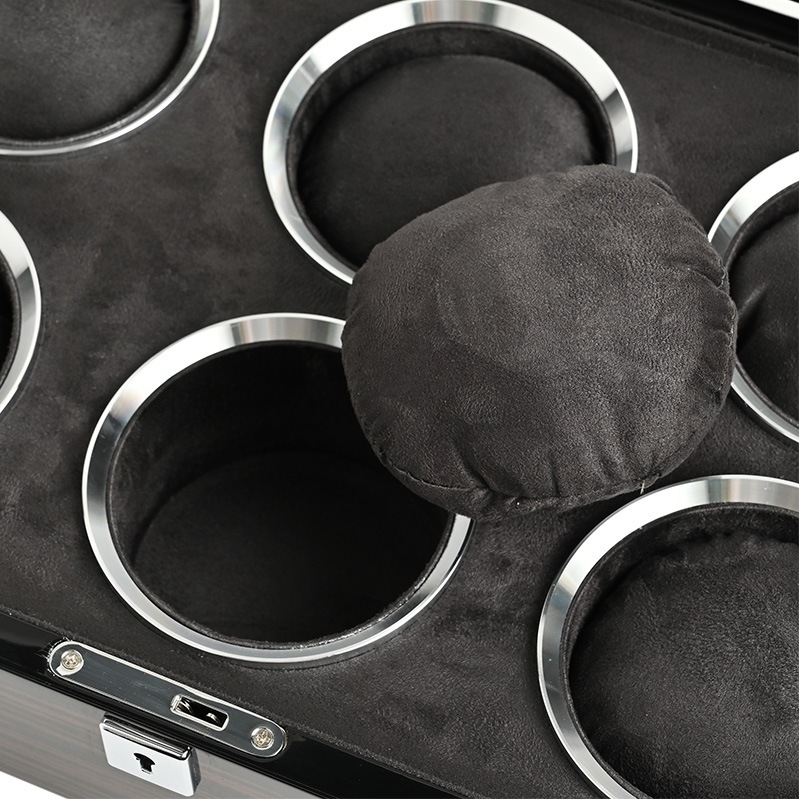 エスプリマ腕時計収納ケース6個用　鍵付き　木　コクタン　高級コレクション ユアサプライムス.com｜エスプリマ 腕時計 収納ケース 6本用