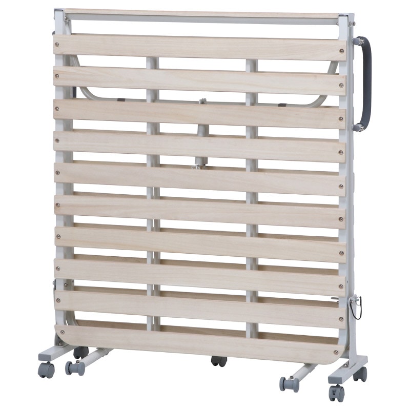 ユアサプライムス.com｜14741 ワンタッチスノコベッド(桐) 折りたたみ