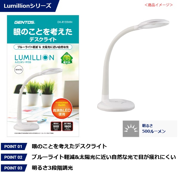 κ߸˸¤ϥȥ DK-R155WH ǥ饤 ۥ磻 Lumillion(ߥꥪ)꡼ å󥵡å ֥롼饤ȷڸ&۸˶ᤤʸܤˤ