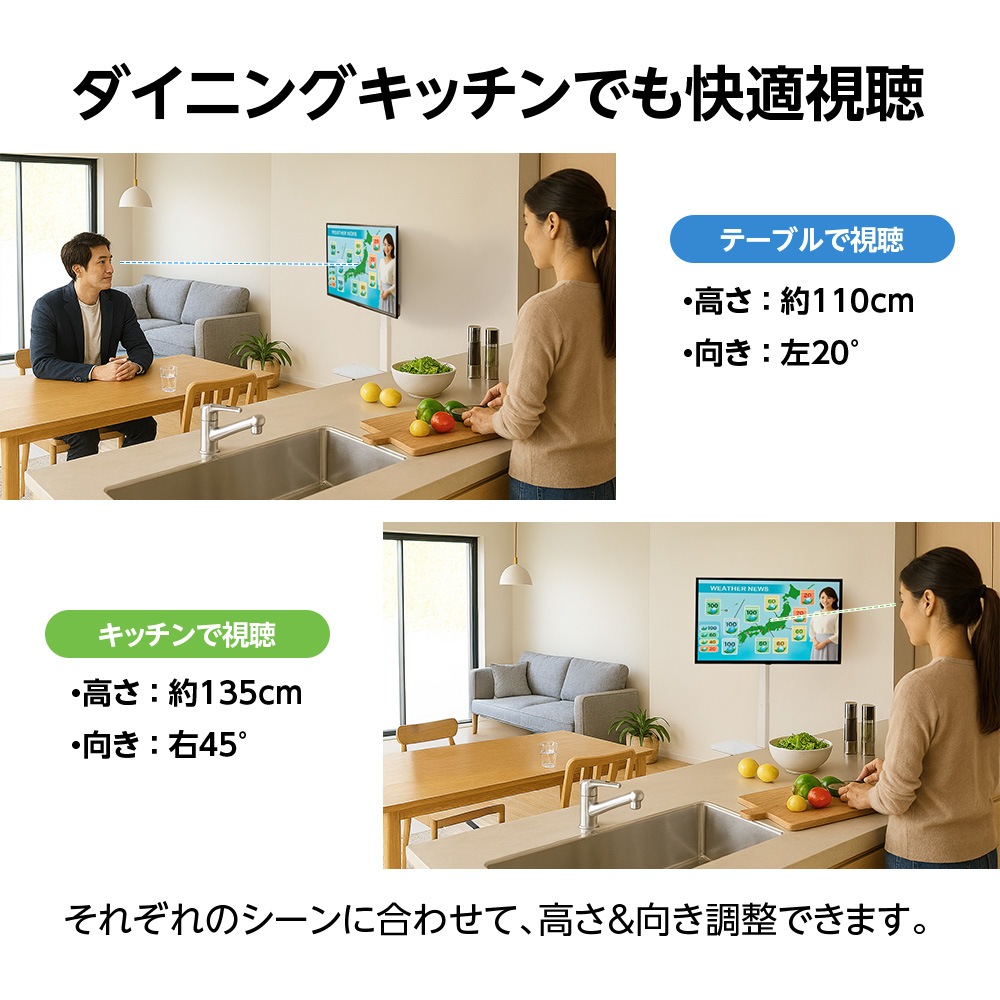 �楢���ץ饤�ॹ ��ư���ߥƥ�ӥ������ �ɴ� ������ư�󿶤� �ɳݤ��� �ƥ�ӥܡ��� LLT-SW7545G �ϥ������� 65������б� �ƥ���� VESA�����б� �������� ����ߥå��� ��⥳���դ� YUASA