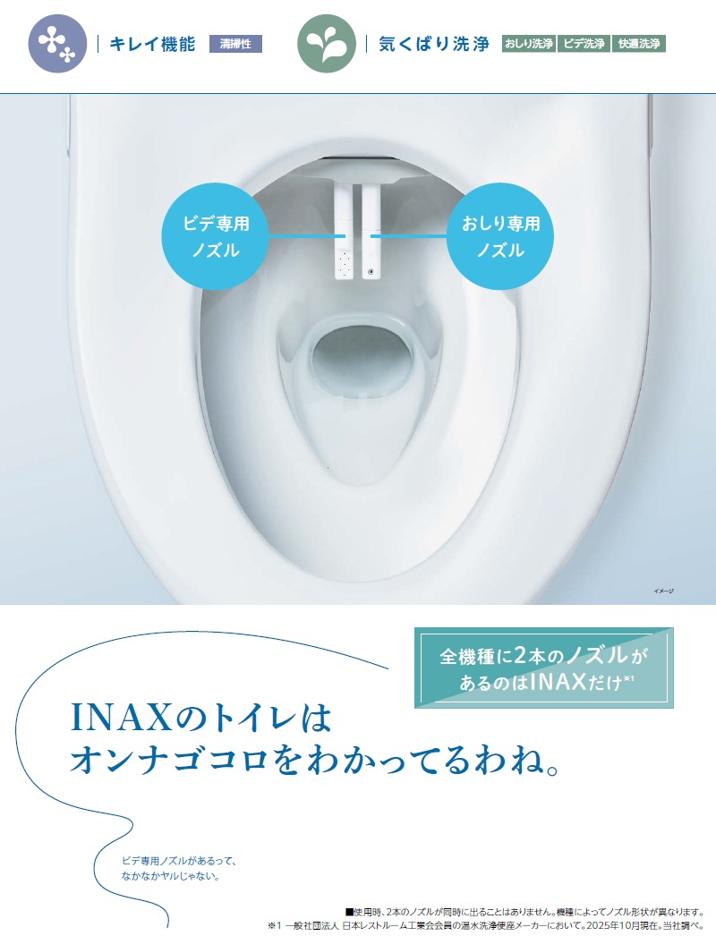 RAシリーズ　CW-RAA20型　オフホワイト ユアサプライムス.com｜LIXIL リクシル INAX 温水洗浄便座 シャワー