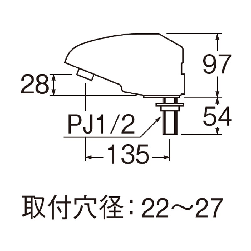 ユアサプライムス.com｜SANEI 自動立水栓 センサー式 EY50DC-13 洗面