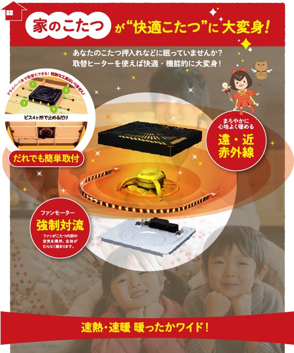 ユアサプライムス Com メトロ電気工業 こたつ用 取り替えヒーター Mcu 501ec K 交換用 薄型 コタツヒーターユニット 速暖 省エネ 5時間自動オフタイマー 手元コントローラー U字型 カーボン管 500w ユアサ炬燵推奨機器 Mcu501eckの通販