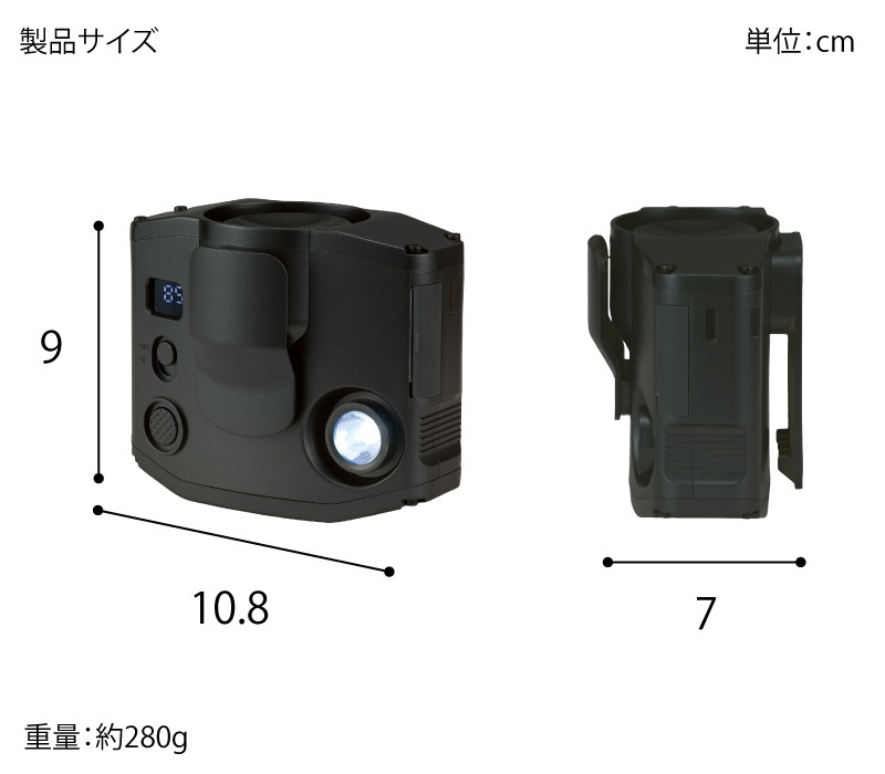 �楢���ץ饤�ॹ �٥�ȥե��� ���ݥե��� �ϥ�ǥ��ե��� YBM-600HE LED�饤���դ� ���ӷ������� ��ݤ� �ͥå����ȥ�å��դ� USB Type-C ���ż� ������।����Хåƥ꡼ �����ե��� GEAR FAN YUASA