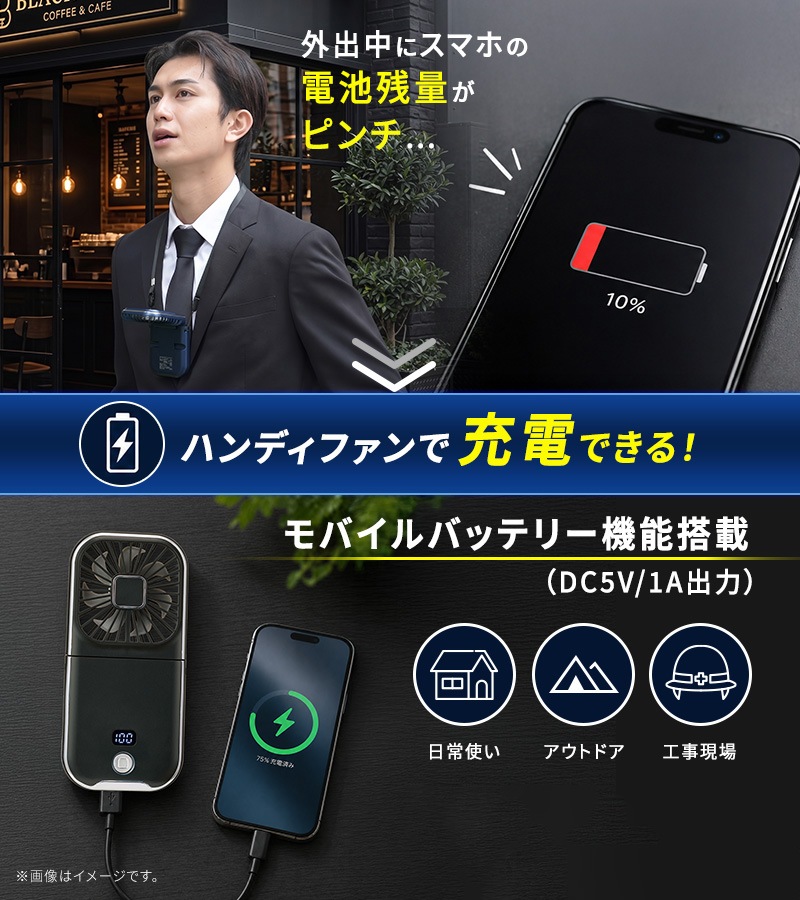ユアサプライムス.com｜ユアサプライムス ハンディファン 準固体電池
