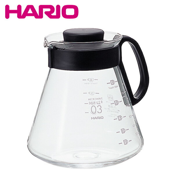 HARIO ハリオ　XVD-80B  実用容量800ml (2～6杯用)  V60レンジサーバー800