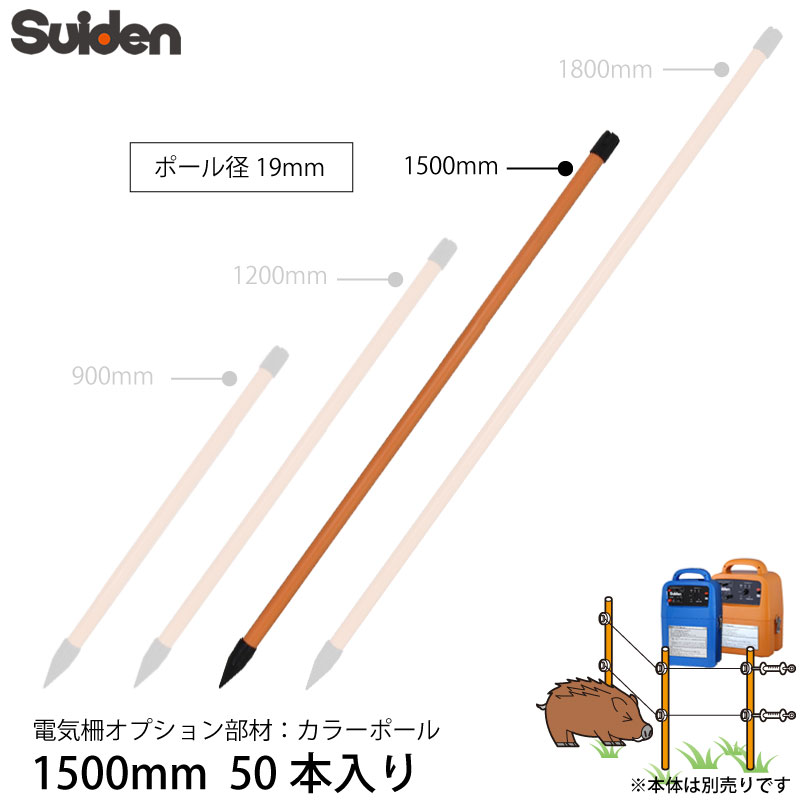 ǥ ŵ 顼ݡ 1500mm 50ܥå 1033120 ݡ19mm   ץ Բ suiden